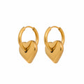 Muse Heart Huggie Earrings