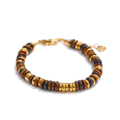 Boho Stone Bracelet - 316L Stainless Steel - Additional View - Ohh Glam