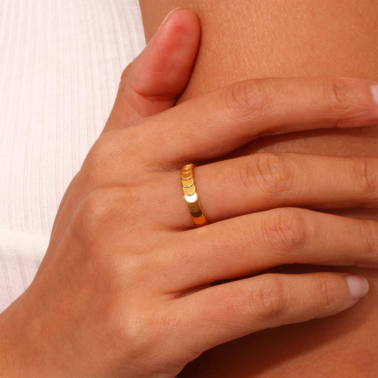 Fish Scale Band Ring - Ohh Glam