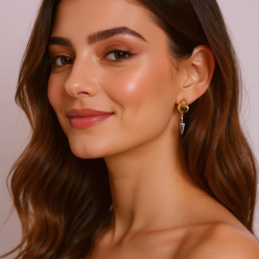 AMOUR Drop Heart Earrings - Ohh Glam