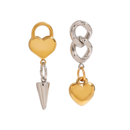 AMOUR Drop Heart Earrings - Ohh Glam