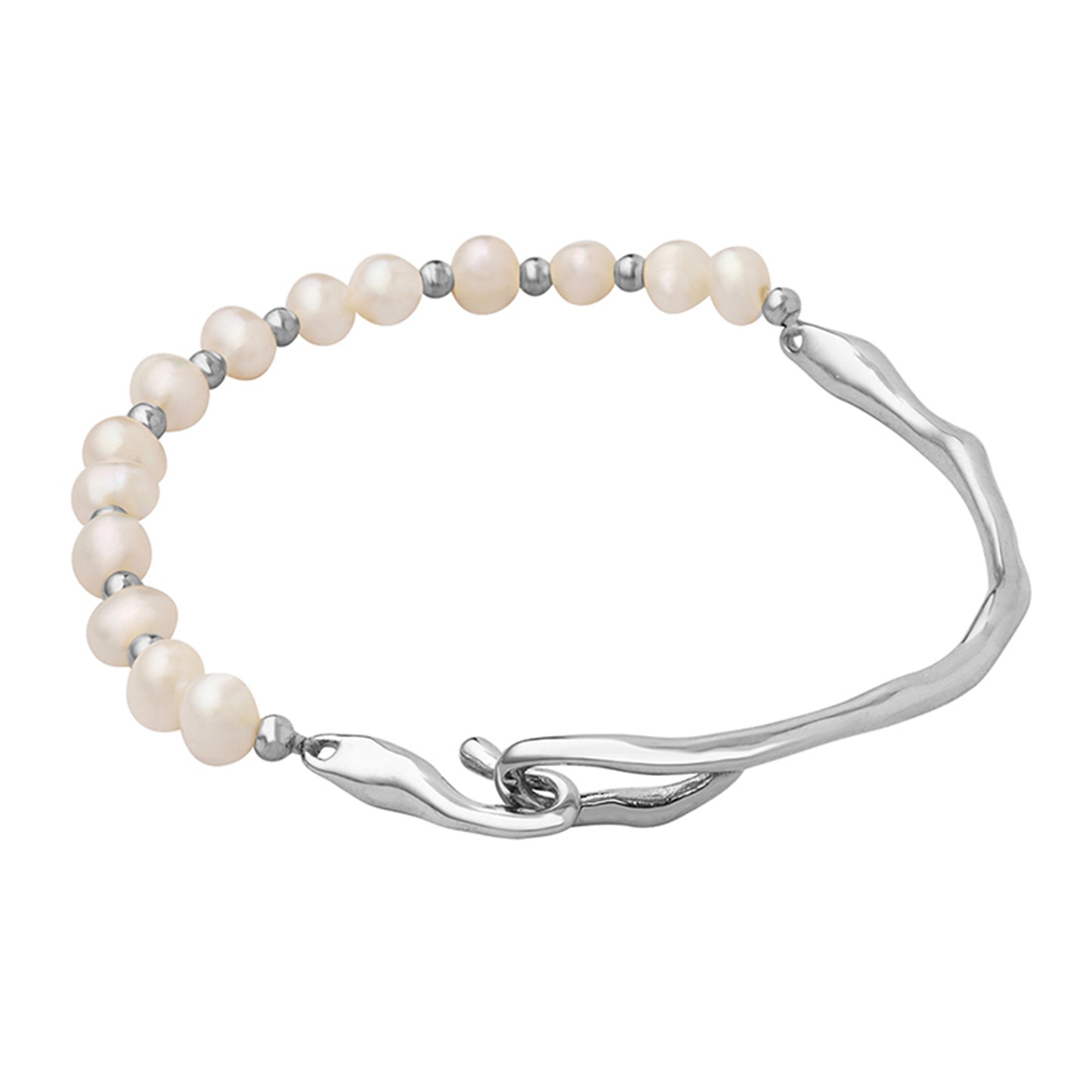 ARIA Pearl Wave Bracelet - Ohh Glam