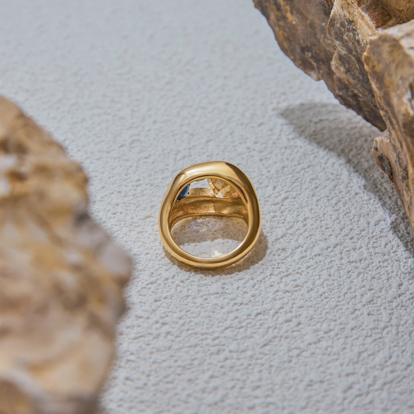 AURORA Crystal Ring - Gold - Additional View - Ohh Glam