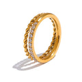 AURORA Twisted Crystal Ring