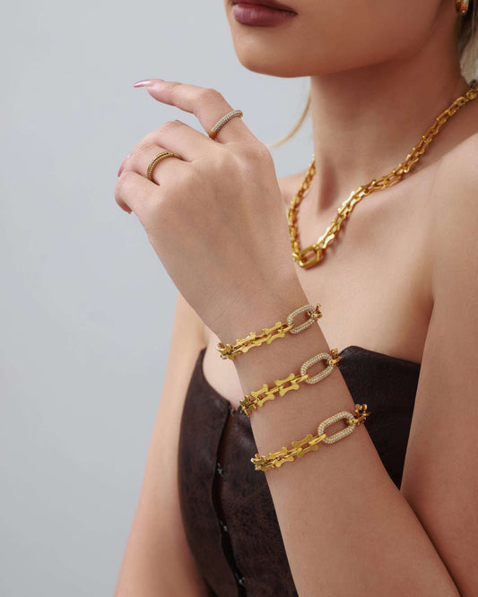 AVALON Crystal Link Bracelet - Ohh Glam