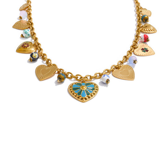 Amora Charm Necklace - Ohh Glam