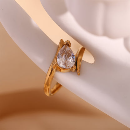 Angel Wing Ring - Gold - Additional View - Ohh Glam
