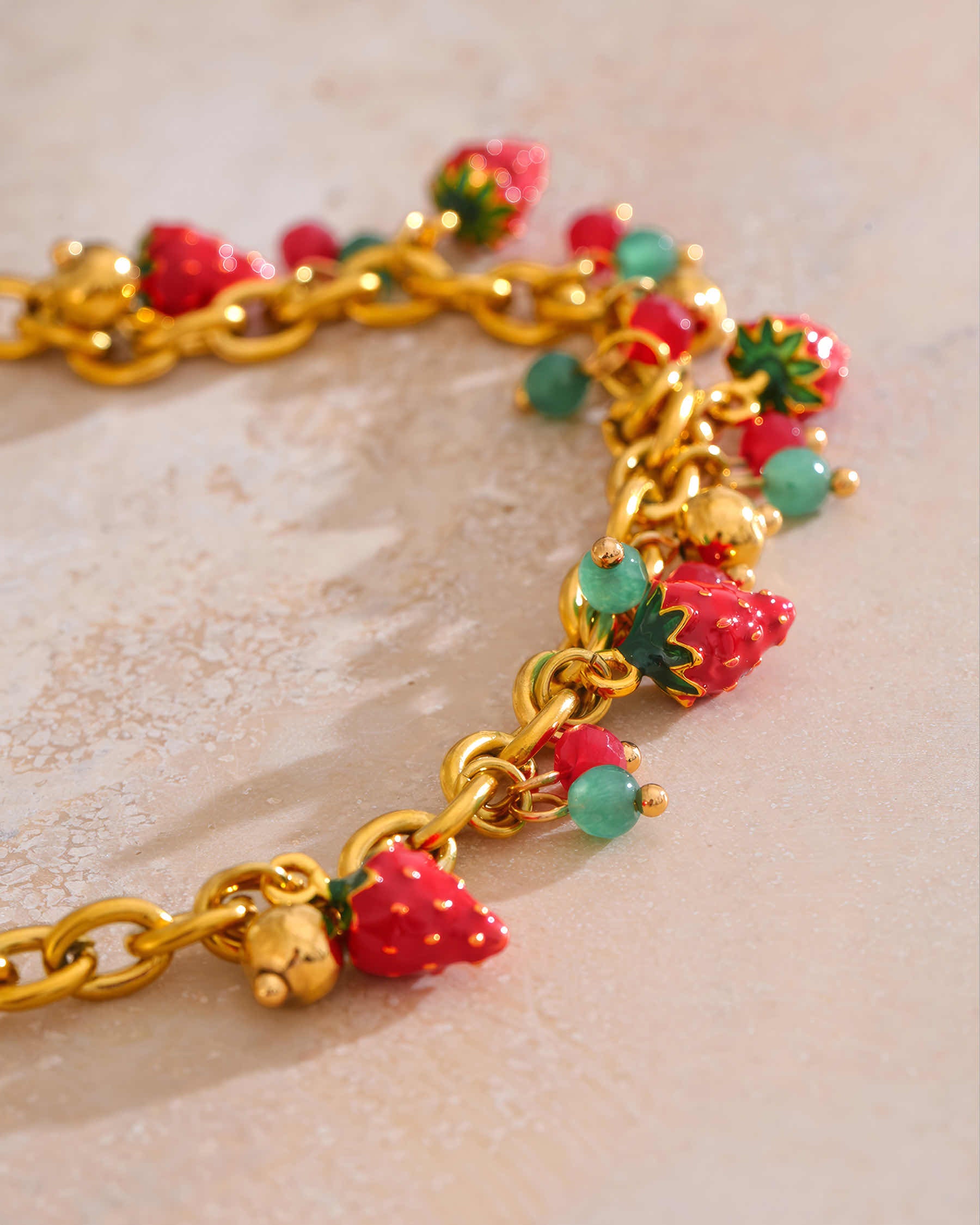 Berry Charm Necklace - 316L Stainless Steel - Additional View - Ohh Glam