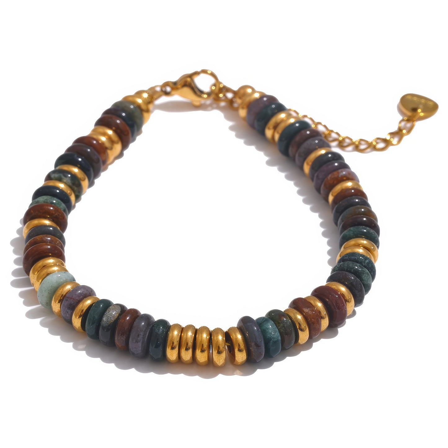 Boho Stone Bracelet - 316L Stainless Steel - Additional View - Ohh Glam