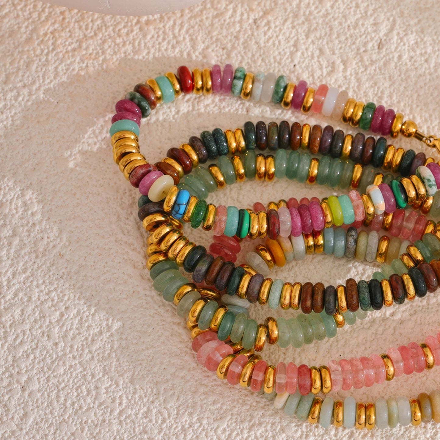 Boho Stone Bracelet - 316L Stainless Steel - Additional View - Ohh Glam