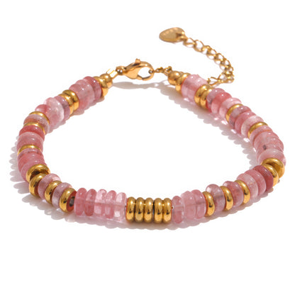 Boho Stone Bracelet - 316L Stainless Steel - Additional View - Ohh Glam
