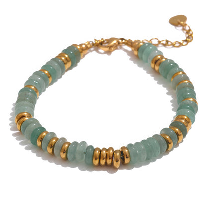 Boho Stone Bracelet - 316L Stainless Steel - Additional View - Ohh Glam