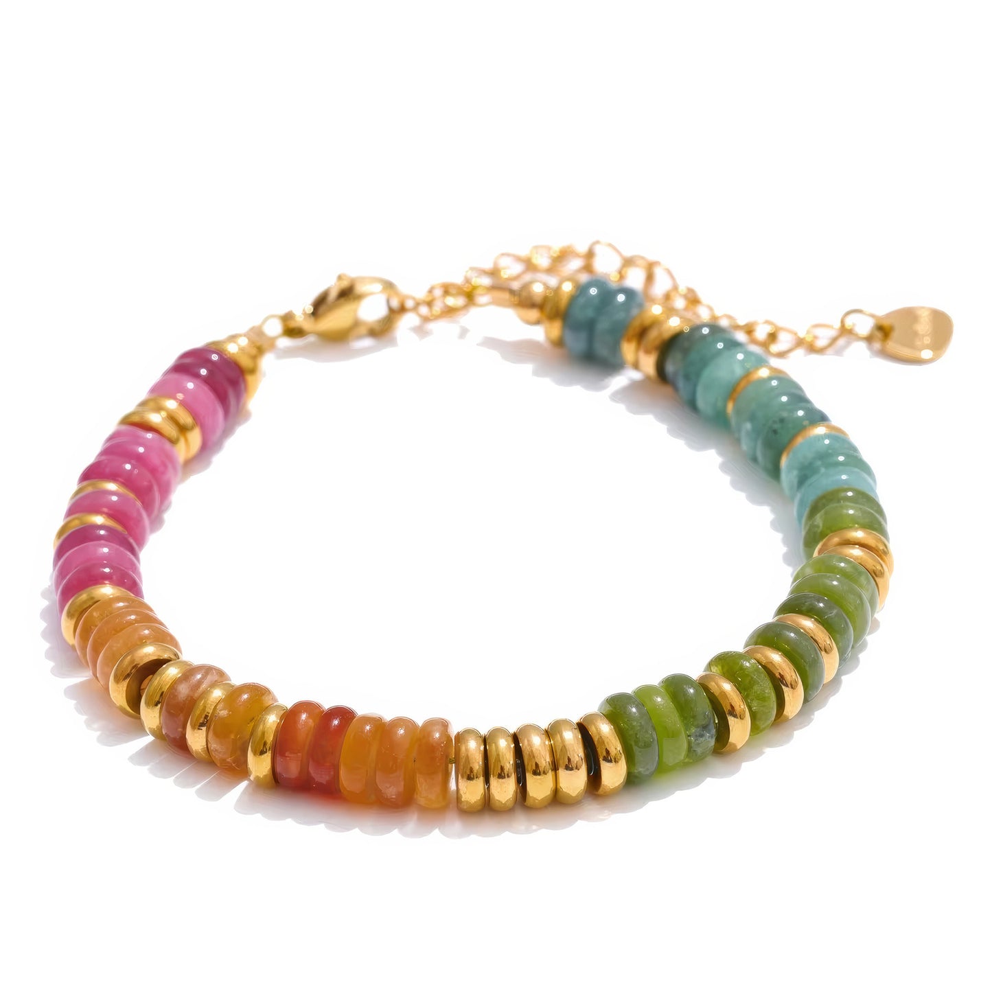 Boho Stone Bracelet - 316L Stainless Steel - Additional View - Ohh Glam