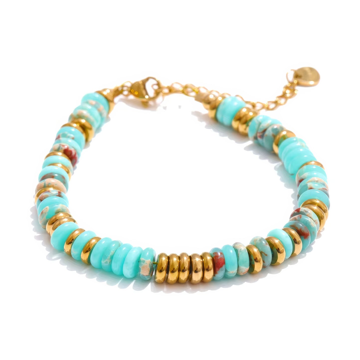 Boho Stone Bracelet - 316L Stainless Steel - Additional View - Ohh Glam