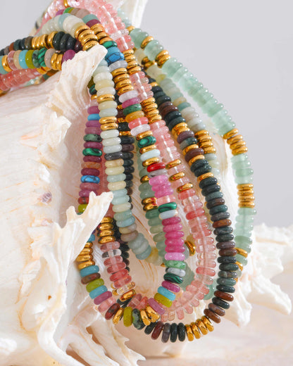 Boho Stone Necklace - 316L Stainless Steel - Additional View - Ohh Glam