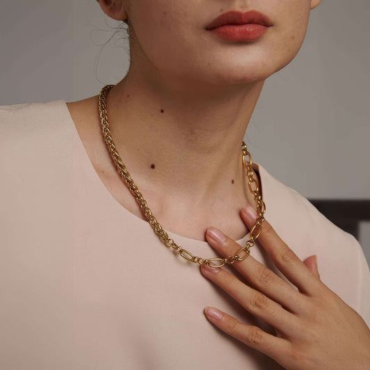 Bold Chain Link Collection - Bracelet & Necklace Set - Ohh Glam