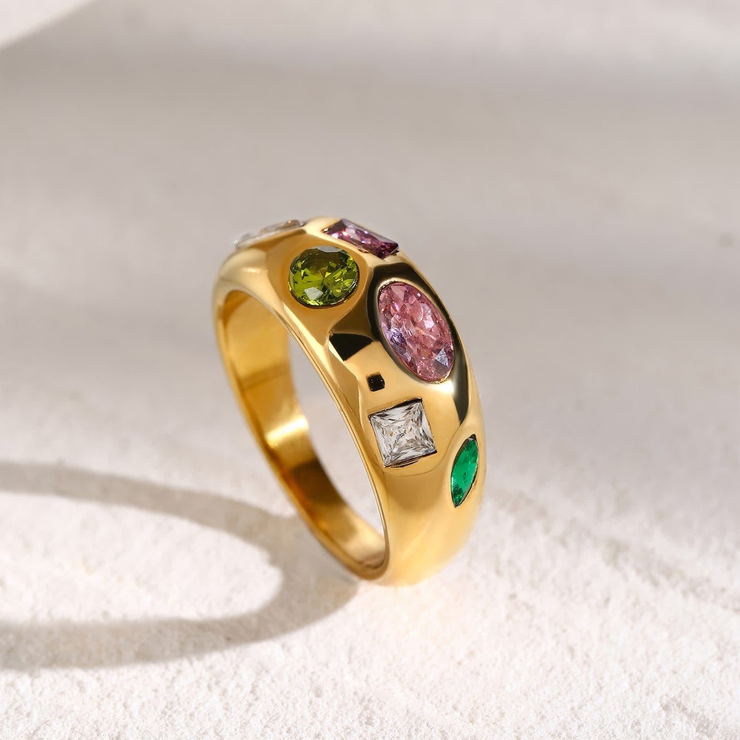 CANDY Dome Ring - Gold - Back View - Ohh Glam