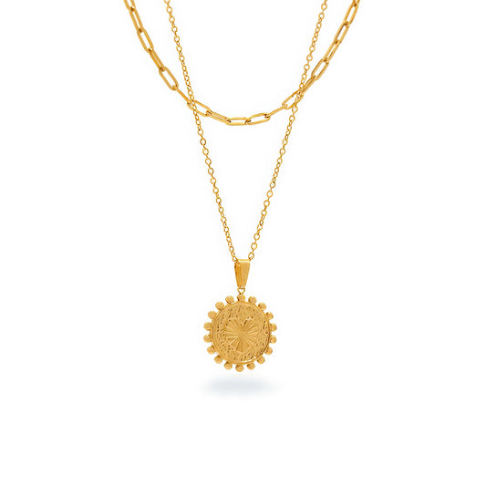 CELESTIA Layered Heart Medallion - Ohh Glam
