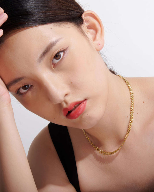 LAUREL Leaf Chain Necklace - Ohh Glam