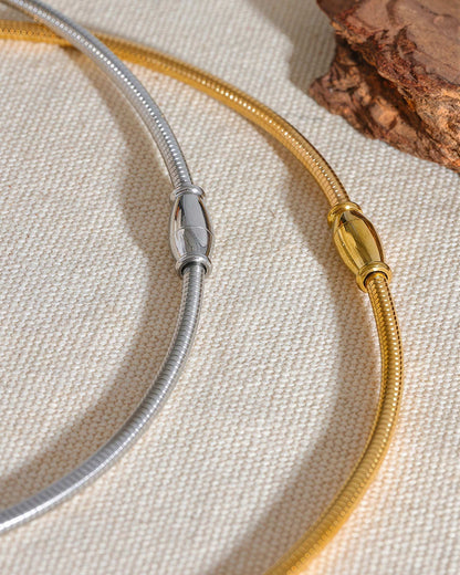 CRESCENT Statement Choker - Gold - Additional View - Ohh Glam