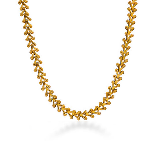 LAUREL Leaf Chain Necklace - Ohh Glam