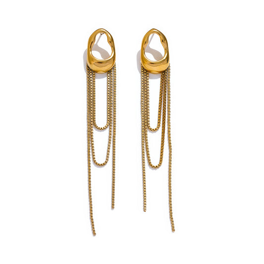 Cascade Chain Drop Earrings - Ohh Glam