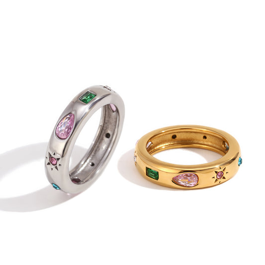 Celestial Multi-Gem Ring - Ohh Glam