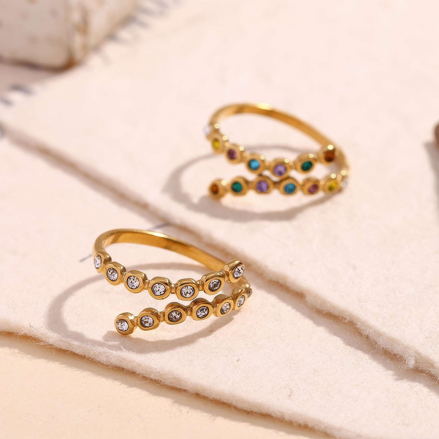 Crossing Paths Ring - Gold - Additional View - Ohh Glam