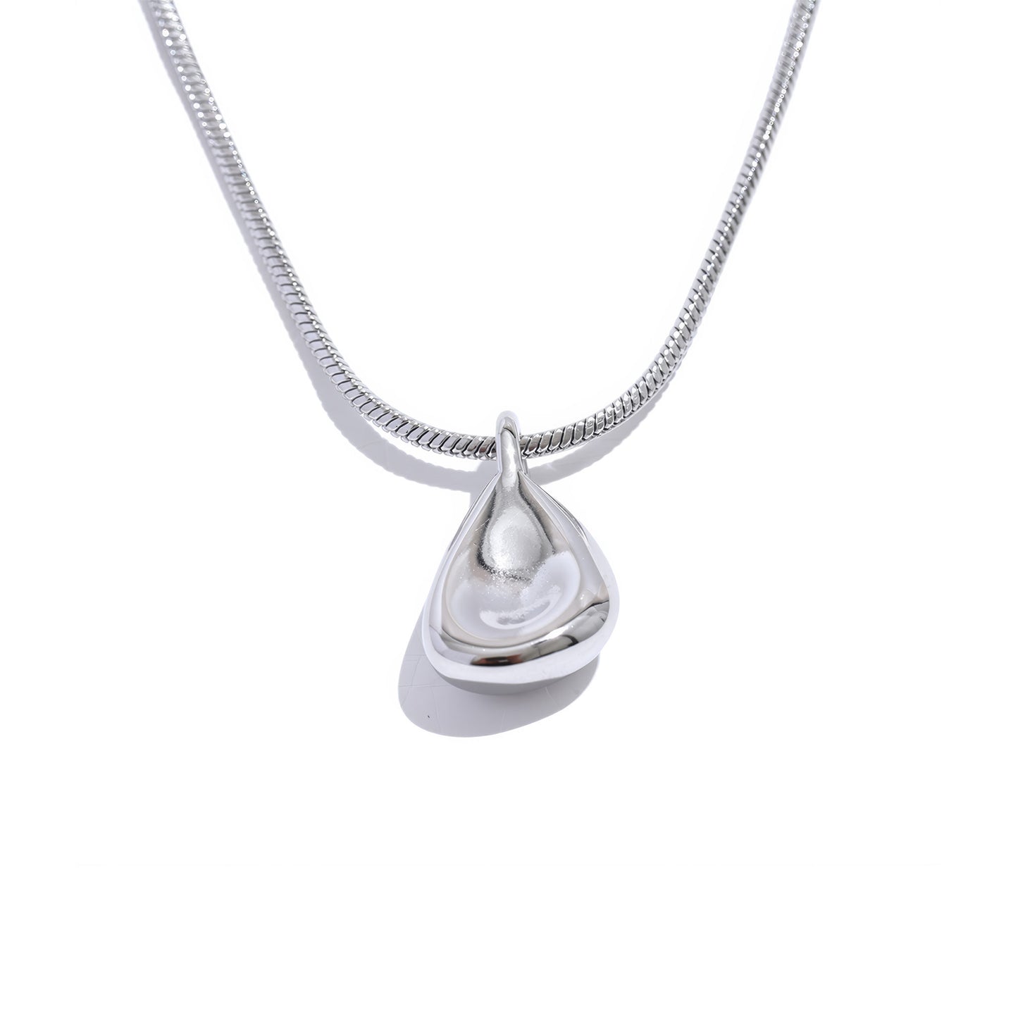 DROPLET Modern Pendant Necklace - Gold - Additional View - Ohh Glam