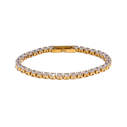 Mindora Dainty Crystal Tennis Bracelet - Ohh Glam