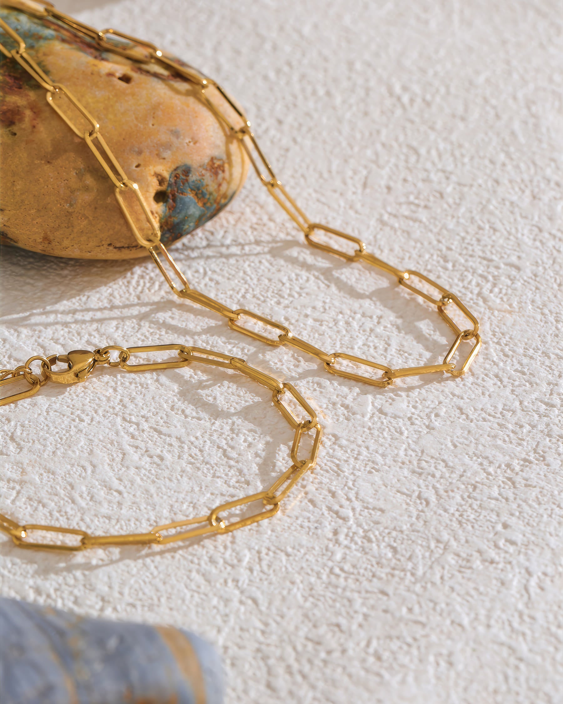 EMMA Paperclip Chain Necklace - Gold - Additional View - Ohh Glam