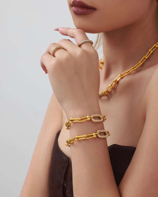 EMPIRE Crystal Link Bracelet - Ohh Glam