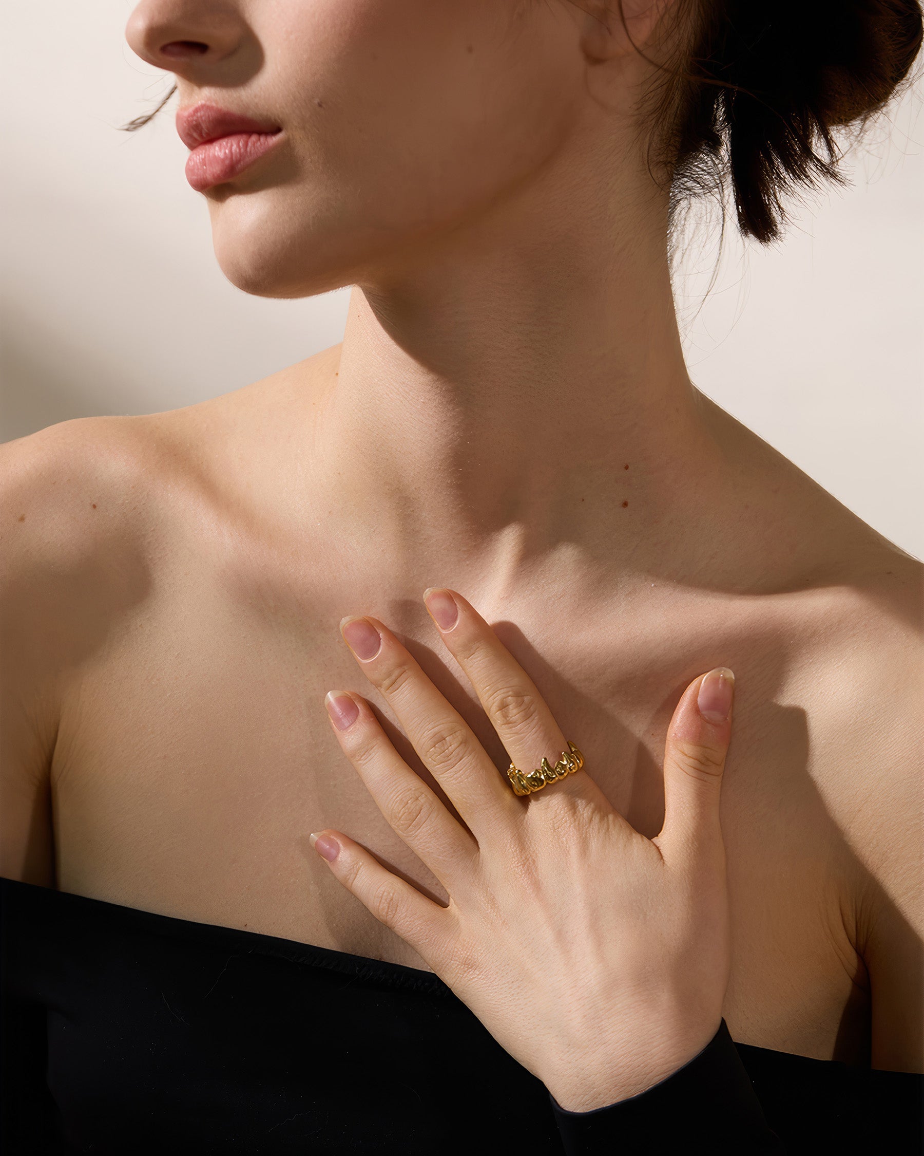 Ember Heart Ring - Gold - Additional View - Ohh Glam