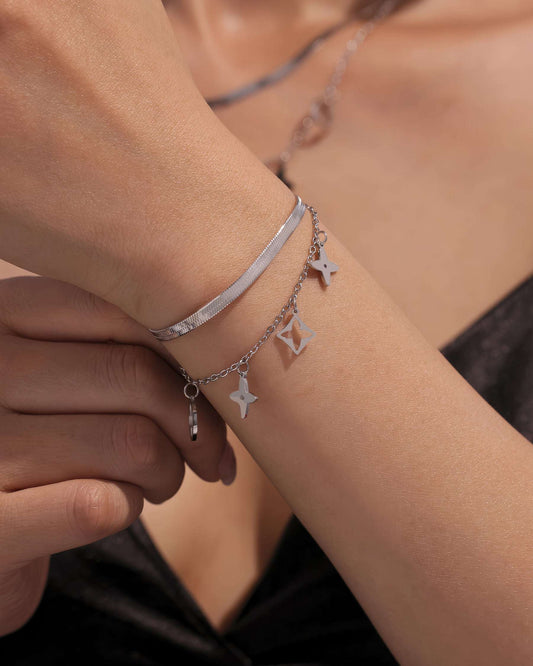 FLORA Charm Bracelet - Ohh Glam