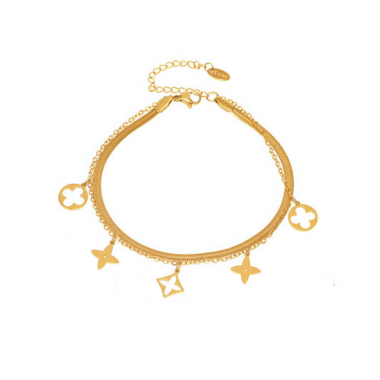 FLORA Charm Bracelet - Ohh Glam