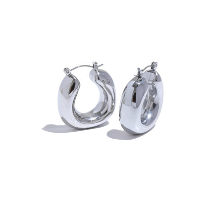 GLINT Chunky Hoops - Gold - Additional View - Ohh Glam