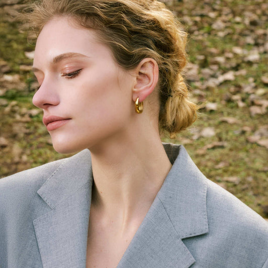 U-Shape Hoop Earrings - Ohh Glam