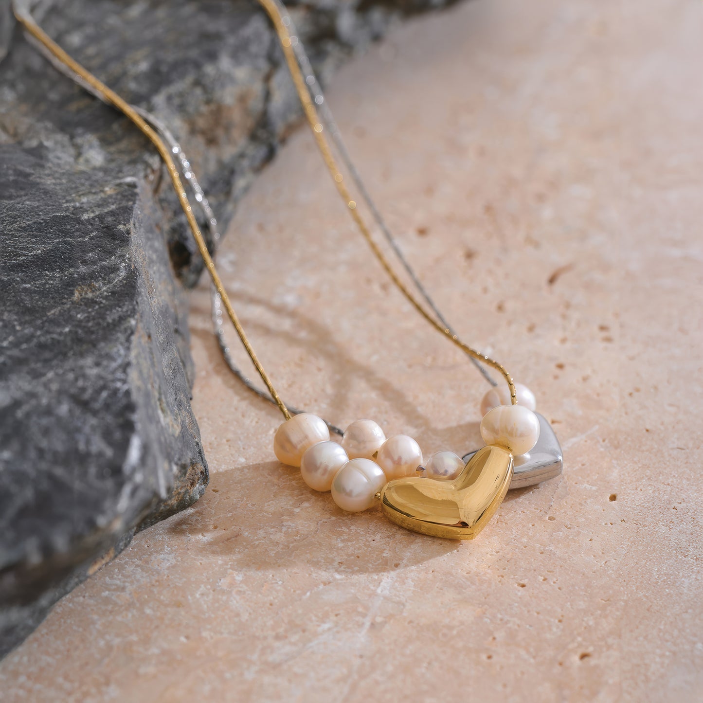 Pearl Heart Romance Necklace - Ohh Glam