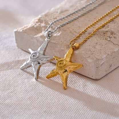 Ocean Star Statement Necklace - Gold - Additional View - Ohh Glam