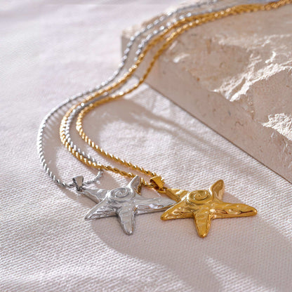 Ocean Star Statement Necklace - Gold - Additional View - Ohh Glam