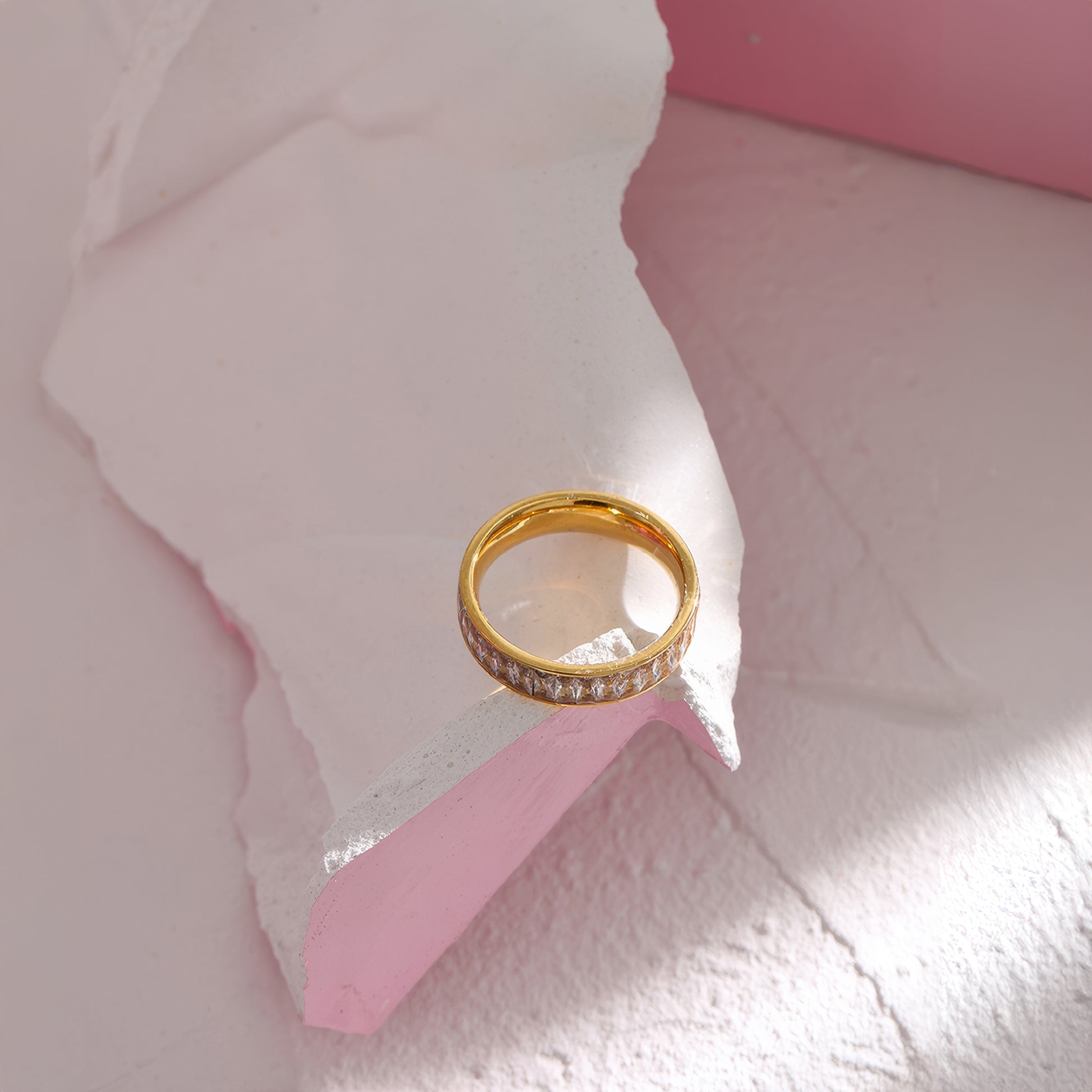 Eternity Band Ring - Gold - Additional View - Ohh Glam