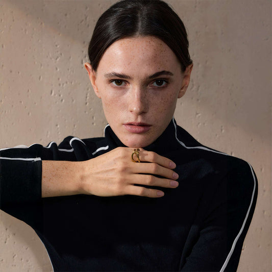 Geometric Wave Ring - Ohh Glam