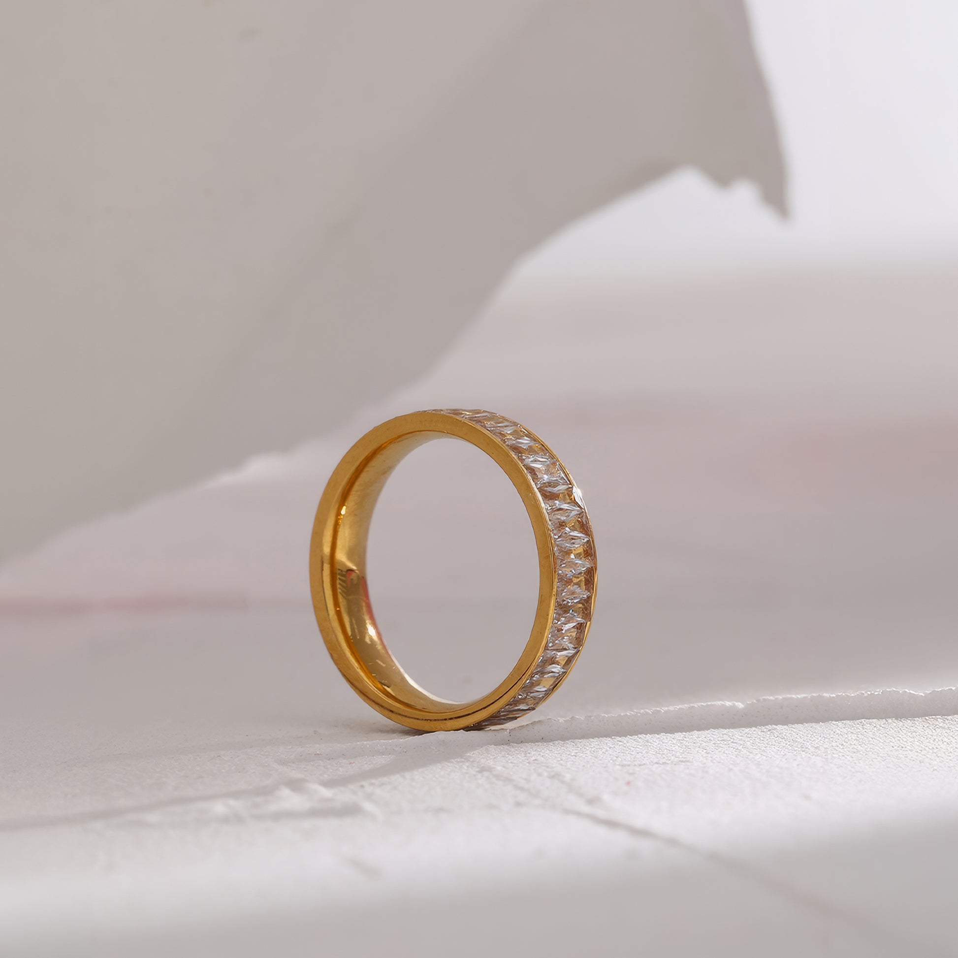 Eternity Band Ring - Gold - Additional View - Ohh Glam
