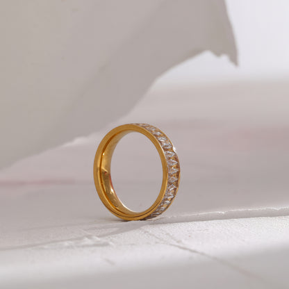 Eternity Band Ring - Gold - Additional View - Ohh Glam