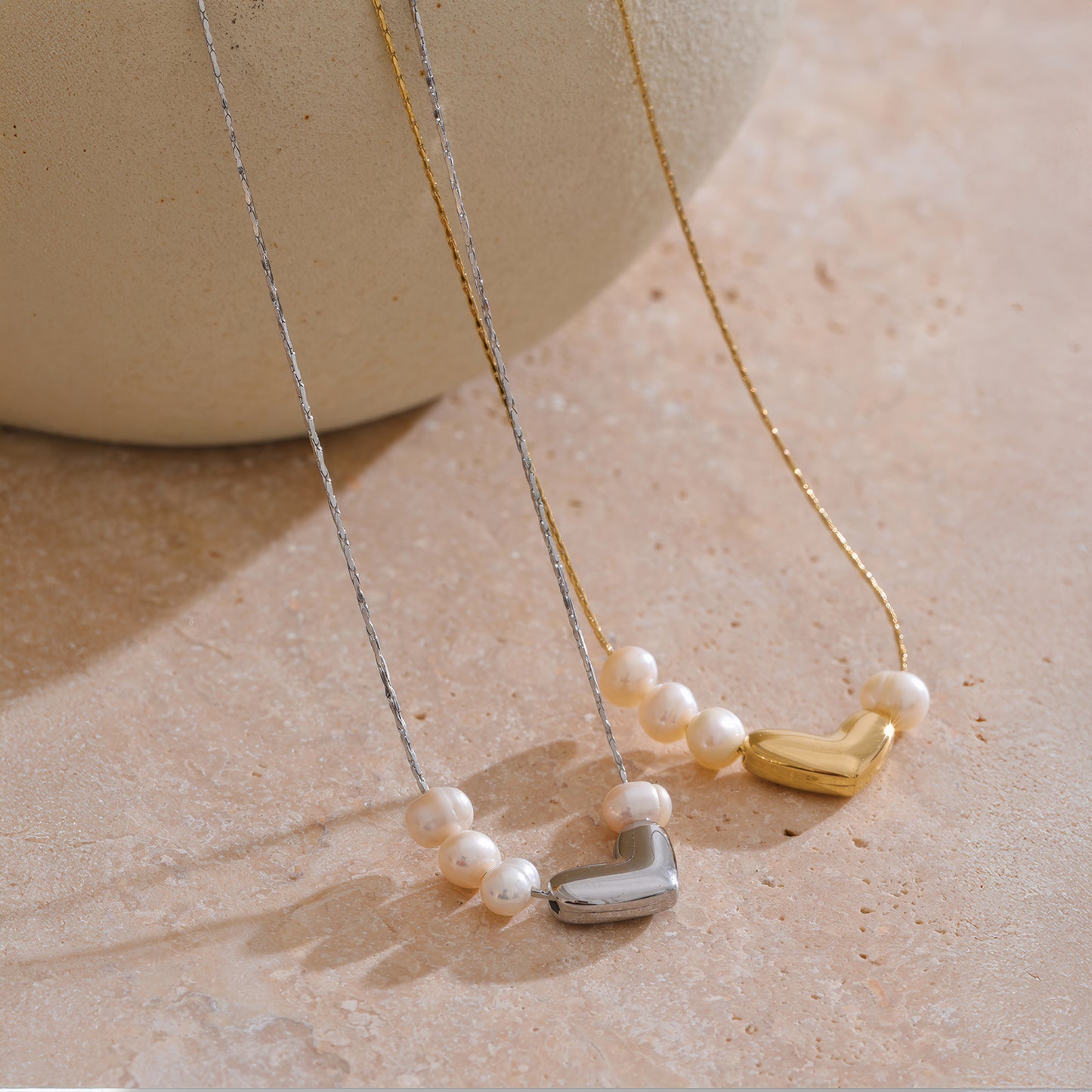 Pearl Heart Romance Necklace - Ohh Glam