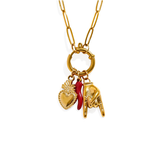 Good Vibes Trio Necklace - Ohh Glam