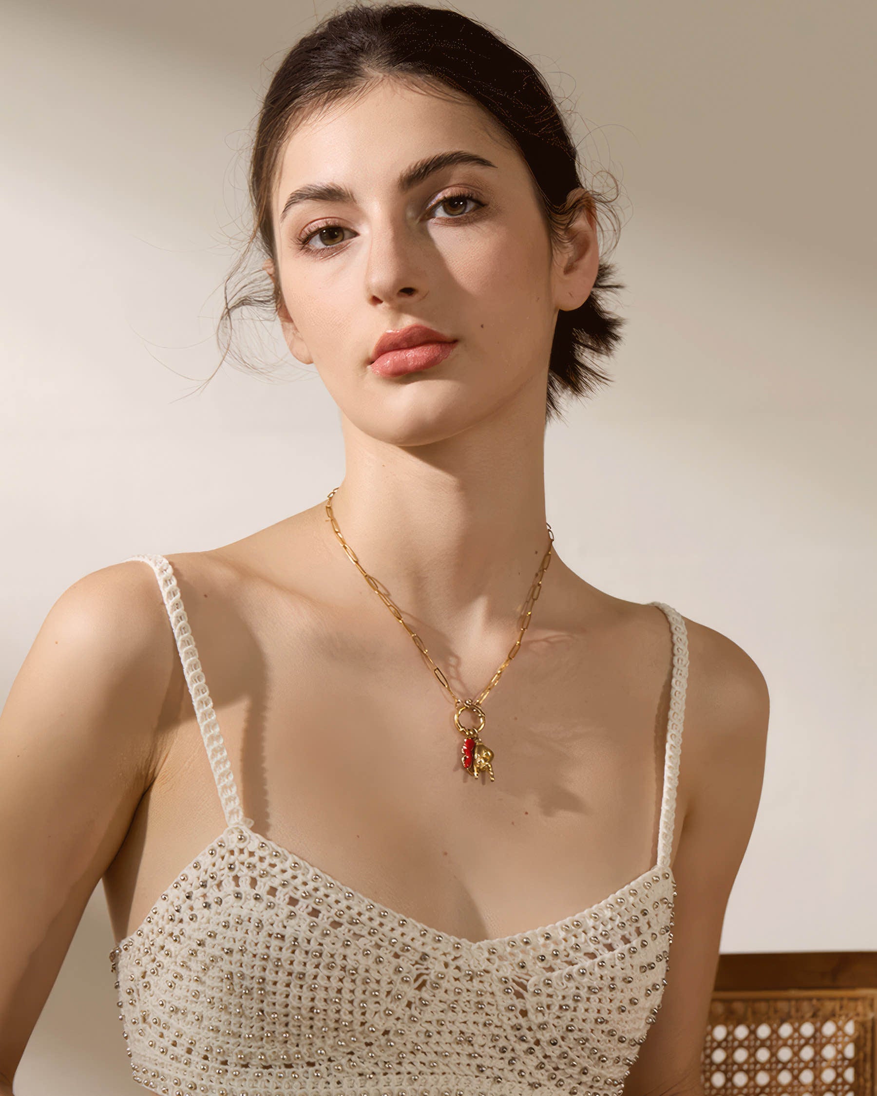 Good Vibes Trio Necklace - 316L Stainless Steel - Additional View - Ohh Glam