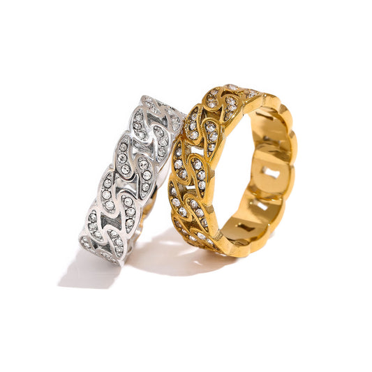 INFINITY Crystal Eternity Ring - Ohh Glam