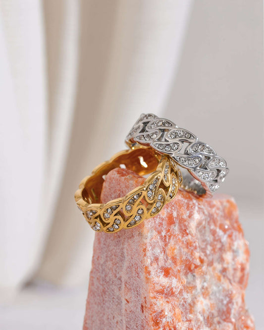 INFINITY Crystal Eternity Ring - Ohh Glam