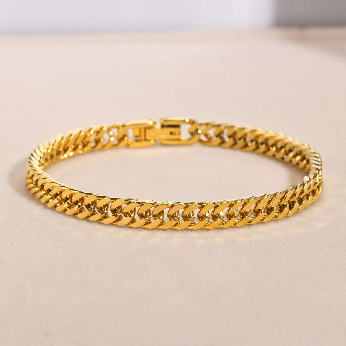 LEGACY Cuban Link Bracelet - Gold - Back View - Ohh Glam